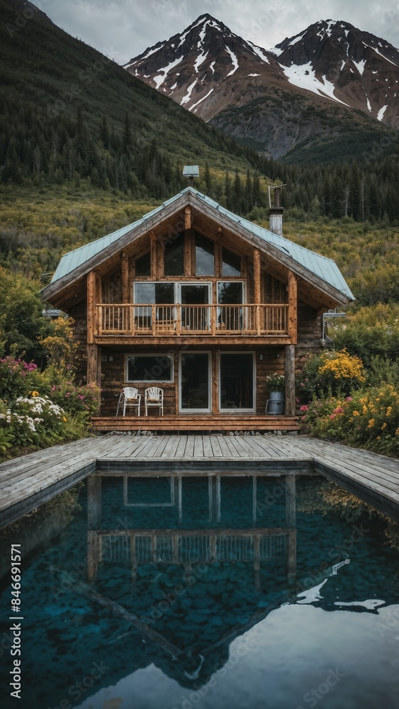 A Dreamy Wooden Cabin in Alaska