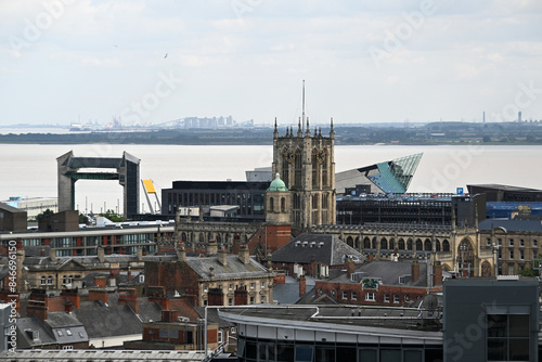 Photos areal views of Hull Minster, Anglican Church formerly called Holy Trinity Church