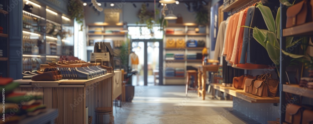 Product display mockup for a retail store, showcasing merchandise in an appealing layout. Hyperrealistic 4K photo. Product display mockup for a retail store, showcasing merchandise in an appealing layout. Hyperrealistic 4K photo.