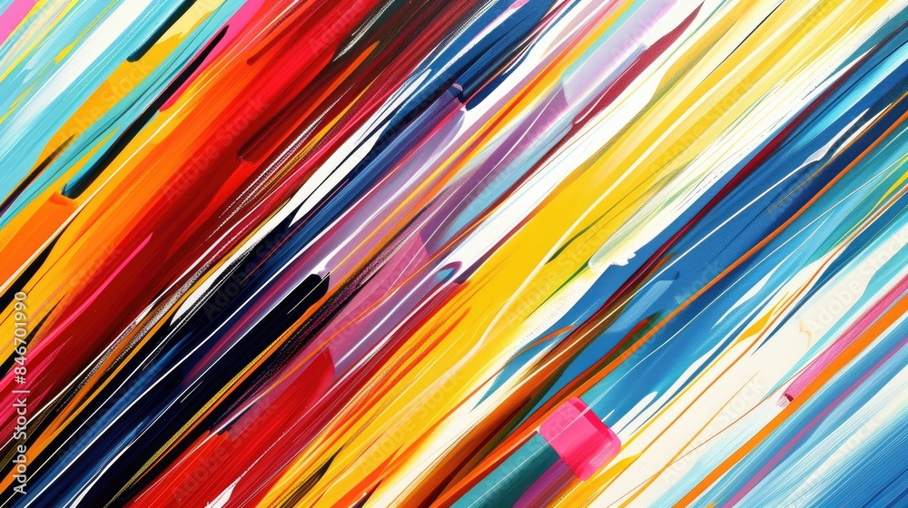 Abstract Multicolored Stripes Dynamic Lines in Modern Abstract Design Abstract Multicolored Stripes Dynamic Lines in Modern Abstract Design