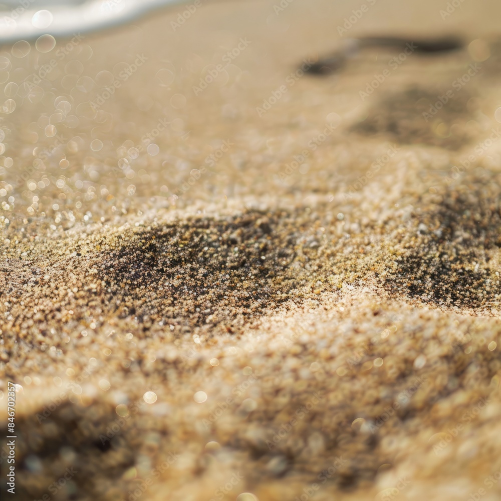 Close Up of Sand and Water on a Beach Close Up of Sand and Water on a Beach