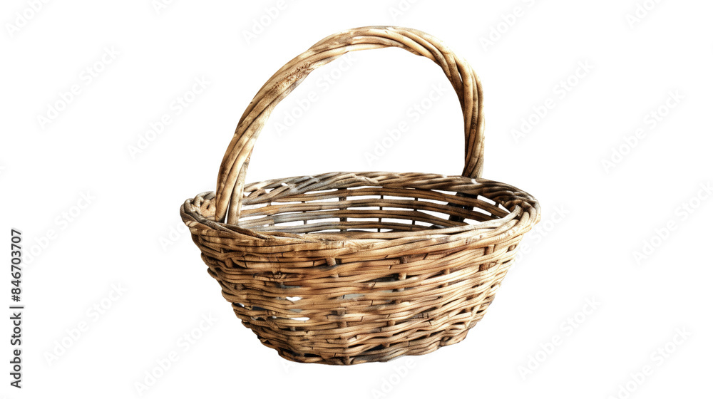 Basket on a transparent background