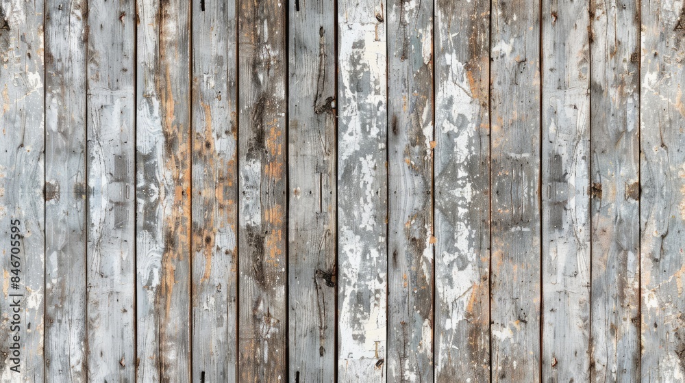 Naklejka premium Background made of wooden texture with wood planks Weathered wood with a pattern of painted wooden walls