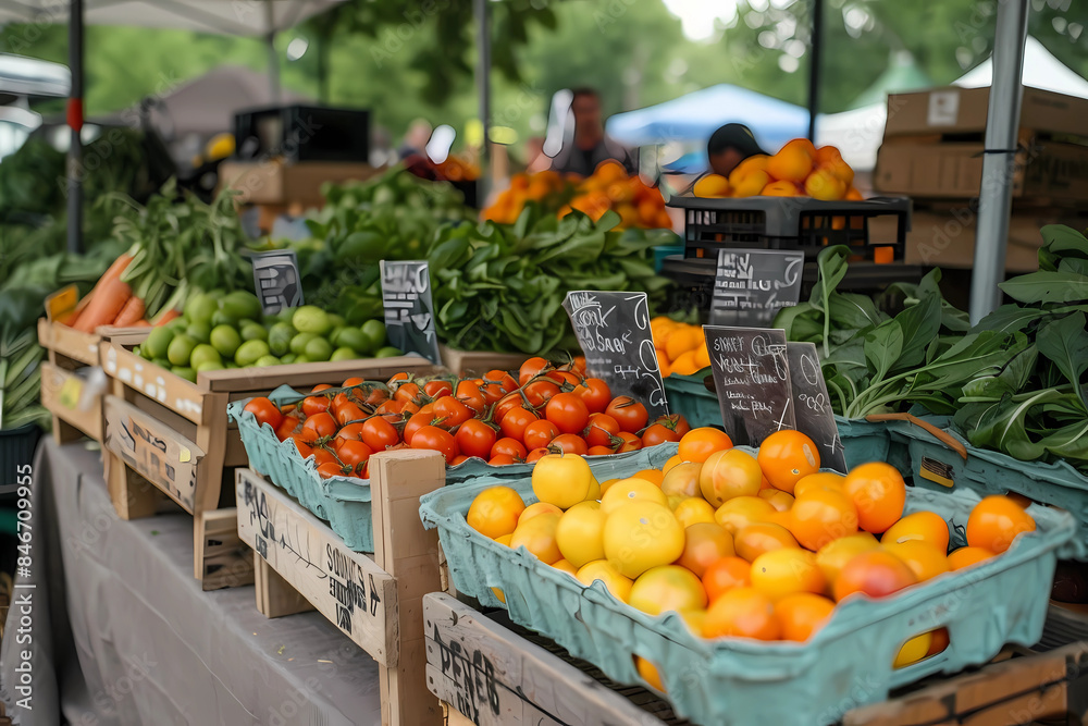 reduce waste: Reduce Reuse Recycle, eco-friendly market scene with vendors elling Sustainable Fruits and Vegetables, zero waste
reduce waste: Reduce Reuse Recycle, eco-friendly market scene with vendors elling Sustainable Fruits and Vegetables, zero waste