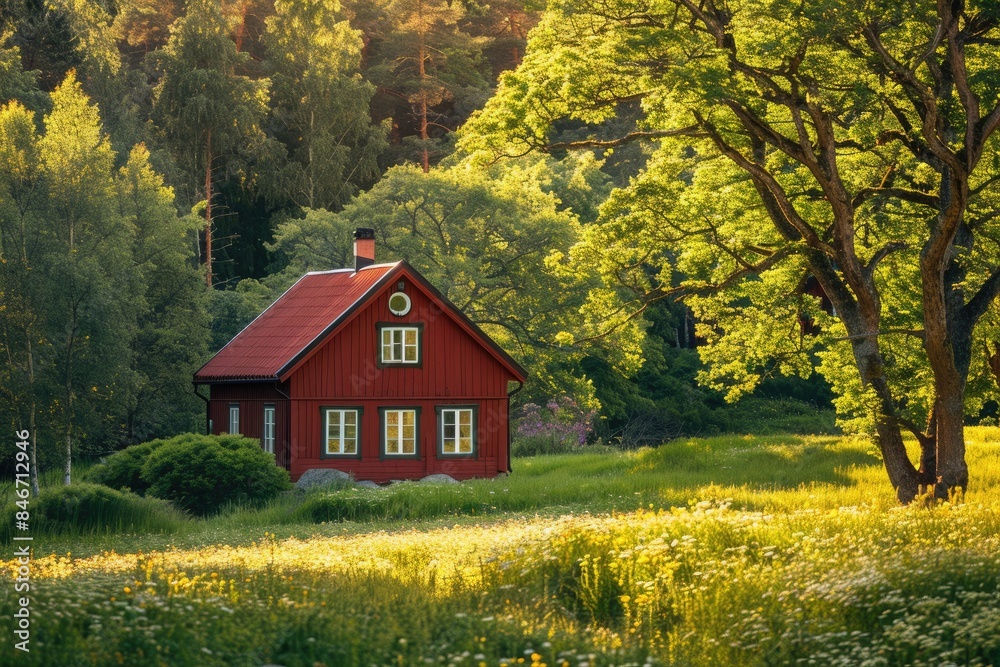 A small villa in the forest A small villa in the forest