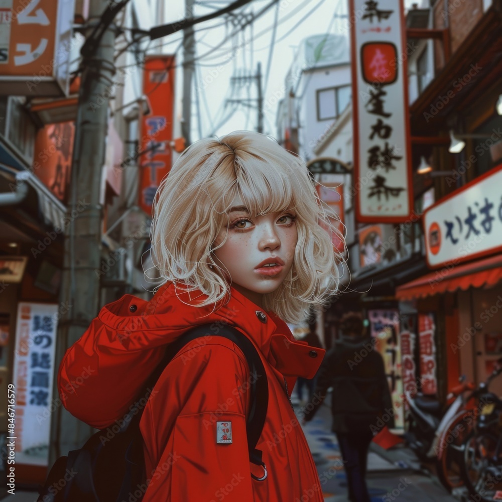 woman in the street woman in the street