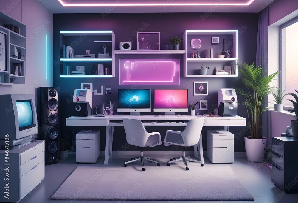 minimalist interior design style futuristic home office sleek furniture state of the art technology minimalist interior design style futuristic home office sleek furniture state of the art technology