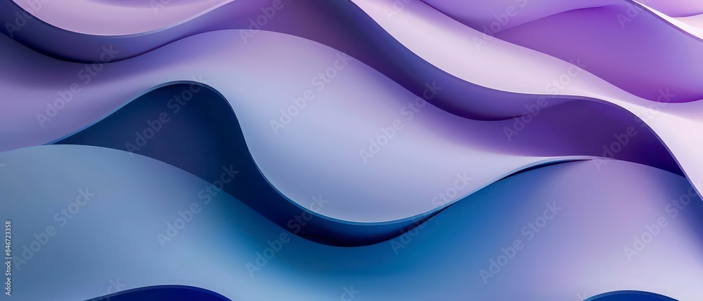 Abstract shapes harmonize in symmetrical beauty, painted with soothing gradients of purple and blue Abstract shapes harmonize in symmetrical beauty, painted with soothing gradients of purple and blue