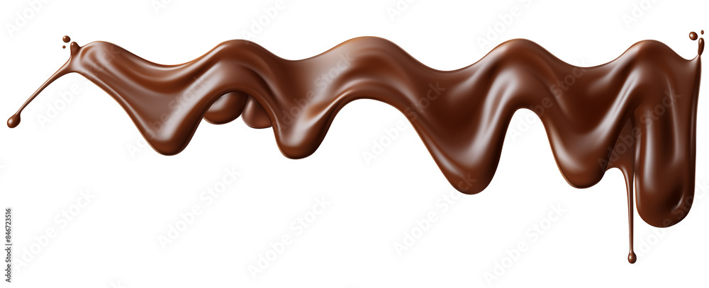 Melted chocolate sauce material
Melted chocolate sauce material