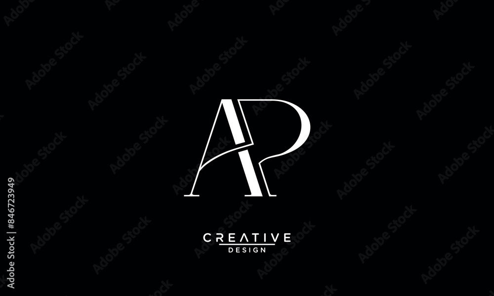 AP, PA, A, P, Abstract Letters Logo Monogram AP, PA, A, P, Abstract Letters Logo Monogram