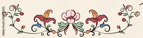 Florales Ornament, vintage - Vektor