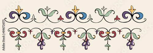 Florales Ornament, vintage - Vektor