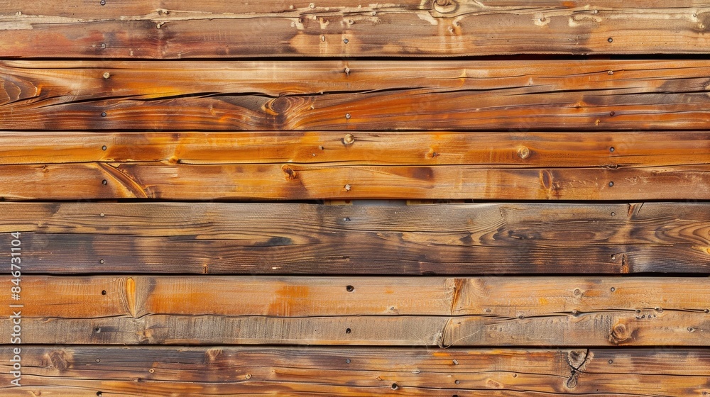 Naklejka premium Wooden plank wall creating an abstract background