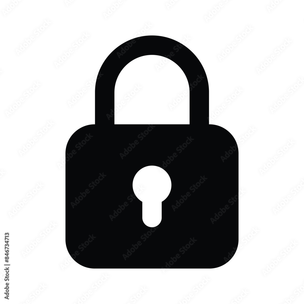 Lock vector design in modern style, creative icon of padlock Lock vector design in modern style, creative icon of padlock