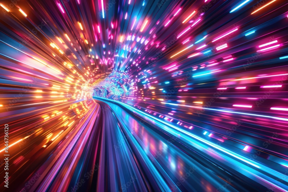 Light trajectory, blurry curves Light trajectory, blurry curves
