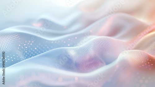 Soft silk tissue wave 3d abstract background