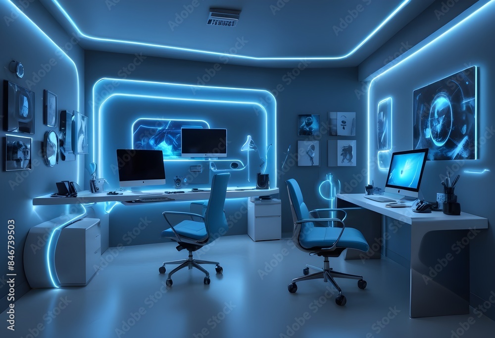 minimalist interior design style futuristic home office sleek furniture state of the art technology minimalist interior design style futuristic home office sleek furniture state of the art technology