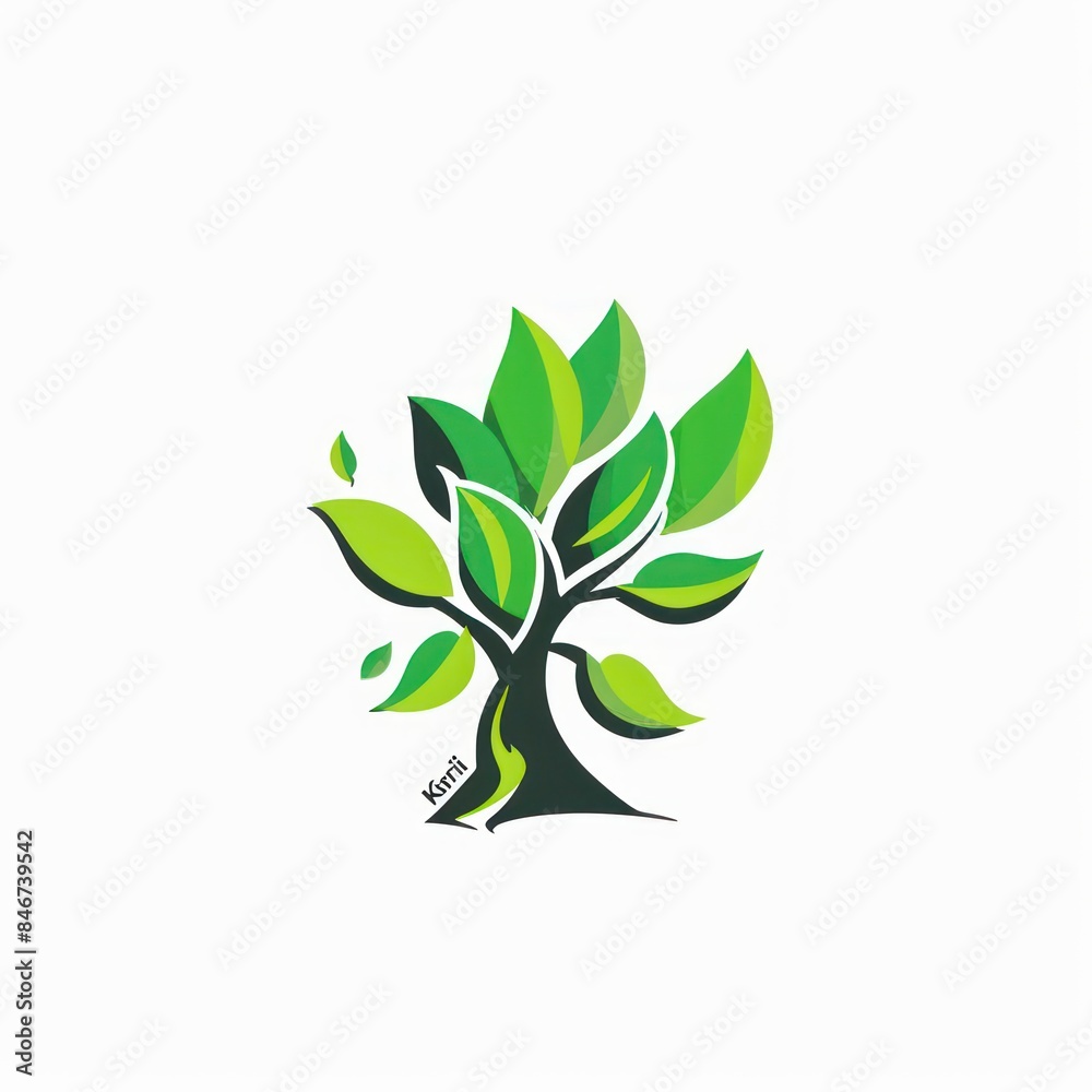 green tree logo design representing nature's growth and environmental sustainability with a modern touch green tree logo design representing nature's growth and environmental sustainability with a modern touch