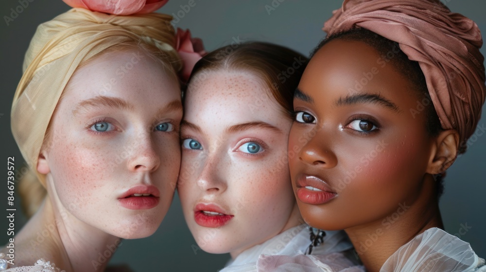 Achieve a harmonious portrayal of diverse skin tones by celebrating the beauty of human differences Achieve a harmonious portrayal of diverse skin tones by celebrating the beauty of human differences