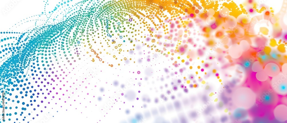 Rotating particles made of binary elements, symbolizing the intricate dance of modern technology Rotating particles made of binary elements, symbolizing the intricate dance of modern technology
