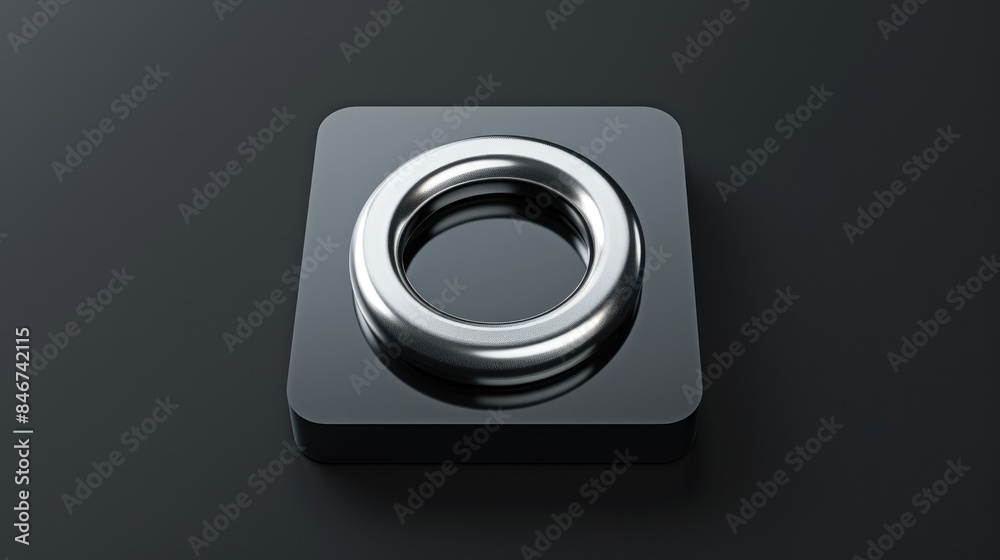 Magnetic icon isolated on black background Horseshoe magnet with attraction symbol in silver square button Magnetic icon isolated on black background Horseshoe magnet with attraction symbol in silver square button