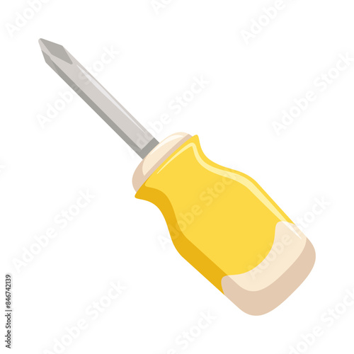 Phillips head screwdriver. Working tool for repair master