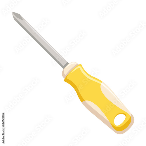 Phillips head screwdriver. Working tool for repair master