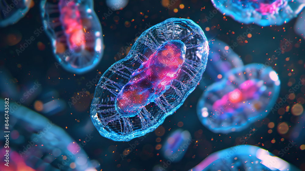 Obraz premium Golgi Apparatus Processing Proteins