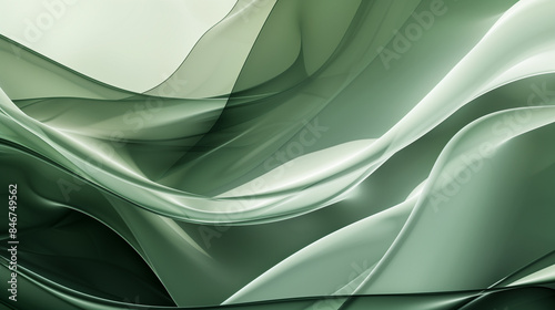 Futuristic green wavy dynamic background. Creative illustration. print layout © MariКа