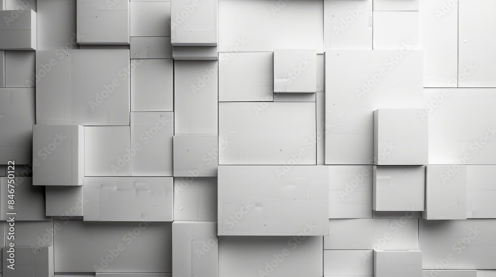 Obraz premium Background of white rectangular panels