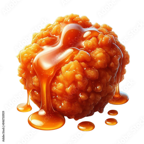 honey butter fried chicken, glistening with a shiny honey butter glaze