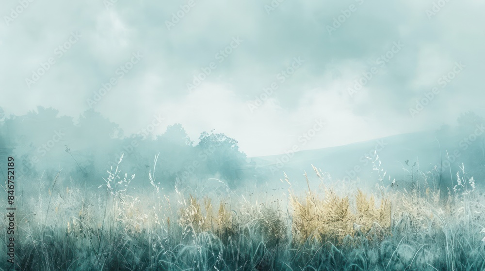 Obraz premium A field of grass with a cloudy sky in the background