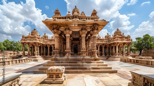 Ancient Indian Architecture. historical place or structure of worship for ancient hindu civilization. Kutch, Bhuj, Gujarat-India photo