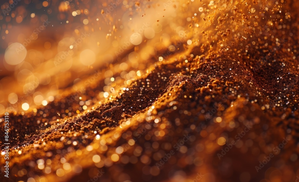 Close-up of Spices, Grains or Herbs in a Blurred Focus Background Close-up of Spices, Grains or Herbs in a Blurred Focus Background