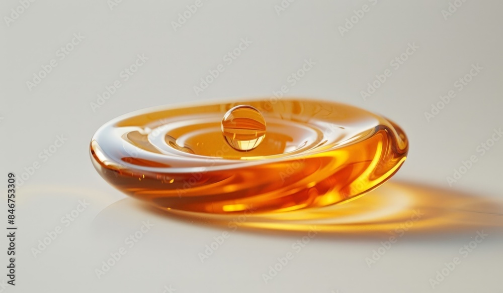 A golden colored bowl on a counter top.