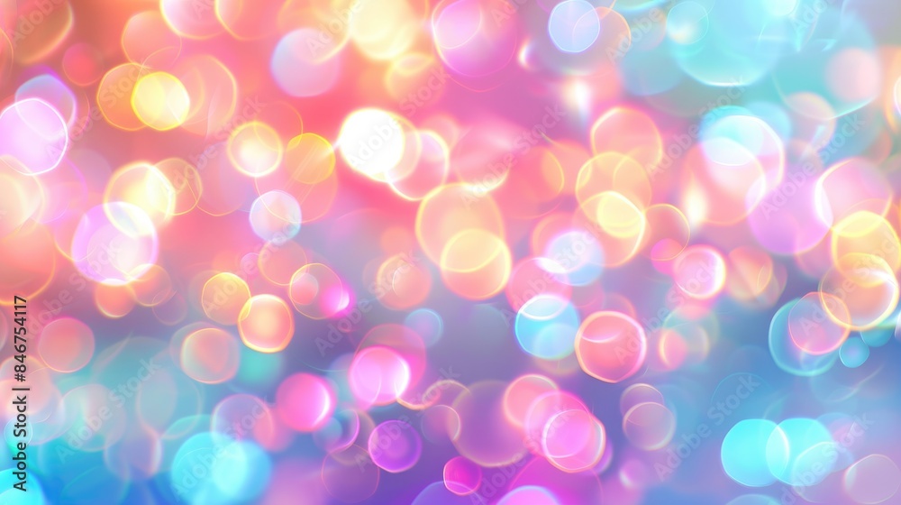 Abstract background with vibrant pastel bokeh lights for backdrop and wallpaper Abstract background with vibrant pastel bokeh lights for backdrop and wallpaper