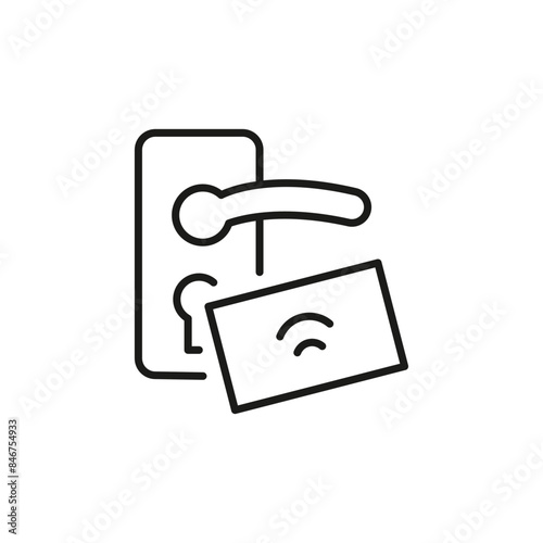 Key Card icon. Simple key card icon for social media, app, and web design. Vector illustration.