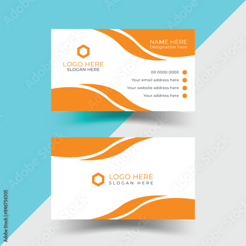 Simple Business Card Layout. Modern Business Card - Creative and Clean Business Card Template. 
Luxury business card design template.
 Elegant with abstract.

