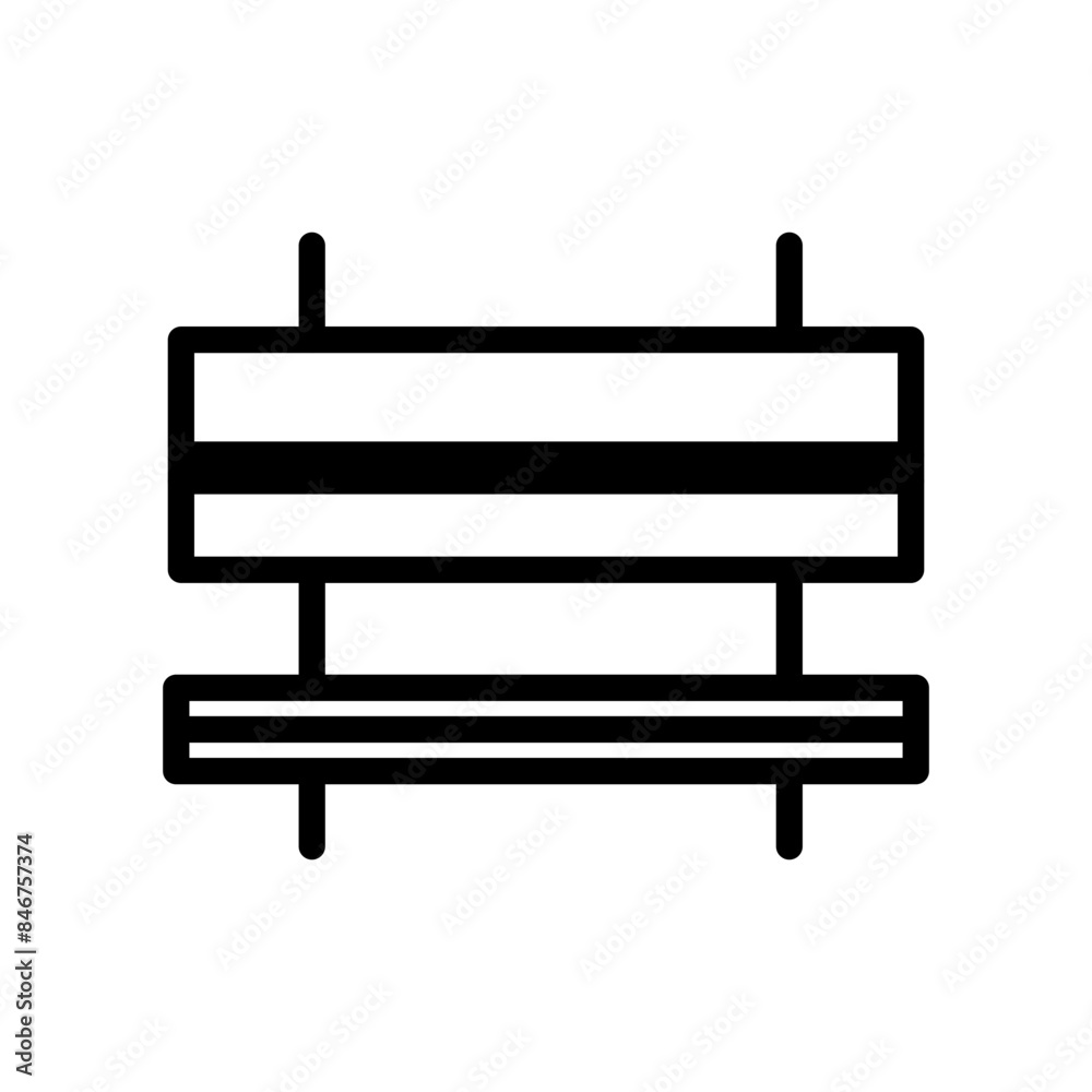 Bench Icon Perfect for Outdoor and Park Illustrations Bench Icon Perfect for Outdoor and Park Illustrations