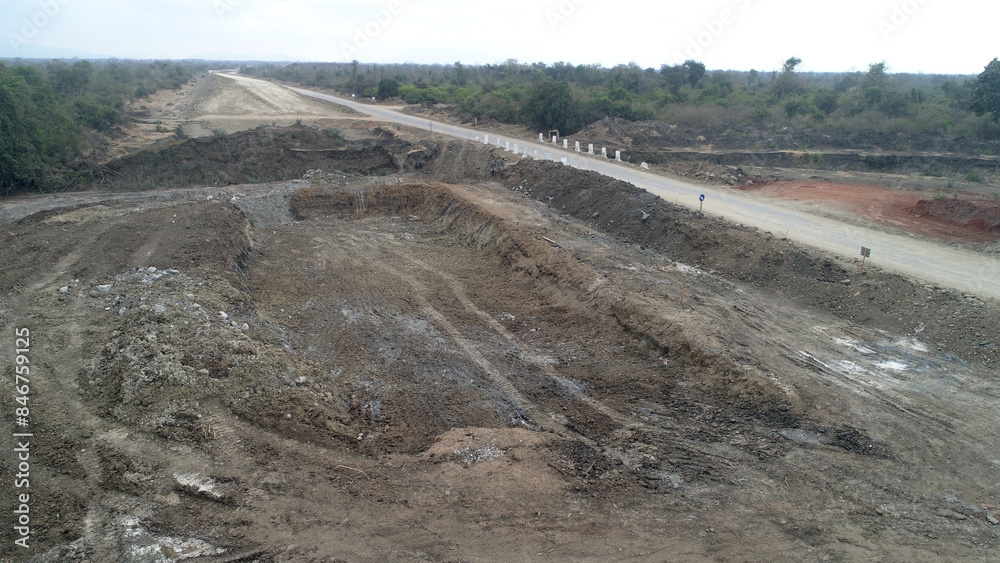 earthwork for fountain