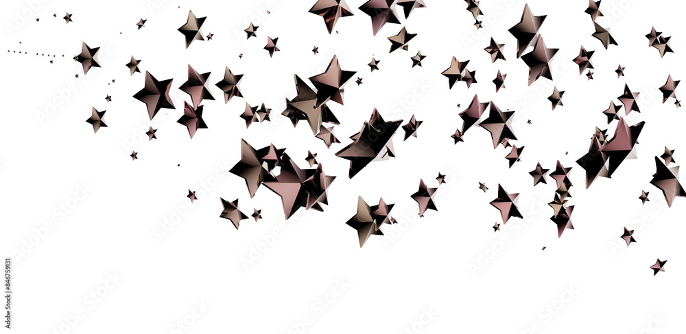 Cosmic Christmas Showers: Dynamic 3D Illustration of Descending Celestial Showers for the Holidays Cosmic Christmas Showers: Dynamic 3D Illustration of Descending Celestial Showers for the Holidays