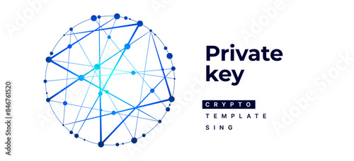 Sign, logo Blockchain. Symbol, logo for blockchain technology, logotype. Hexagon, connection line transaction for logo, brand label, emblem, branding, smart contract block symbol. Vector Illustration