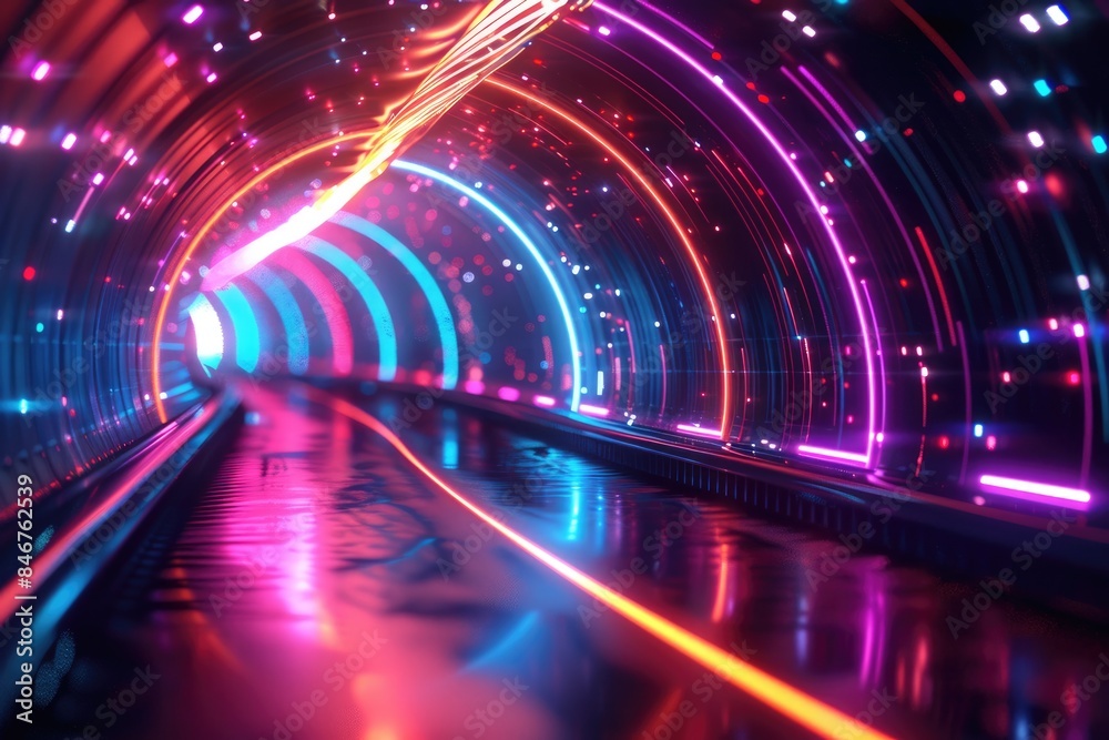 Light trajectory, blurry curves Light trajectory, blurry curves