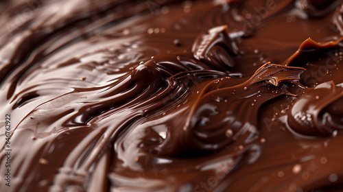 close up of chocolate stream photo