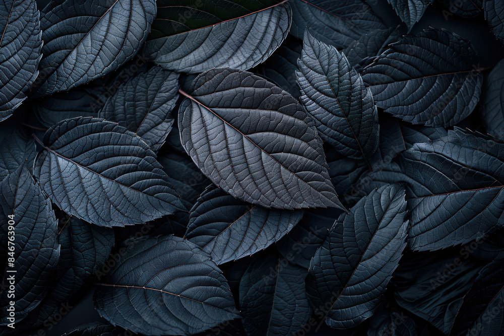 Moody shot of dark green leaves creating a dramatic and serene atmosphere. Perfect for nature, botanical, and foliage-themed projects. Moody shot of dark green leaves creating a dramatic and serene atmosphere. Perfect for nature, botanical, and foliage-themed projects.