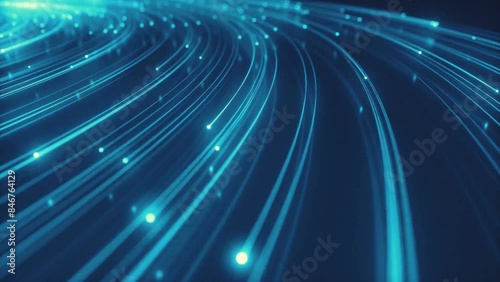 Fiber Optic Cables - Global Data Transfer Background.