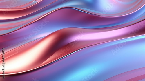  Metallic Abstract Gradient Background Wavy Liquid 