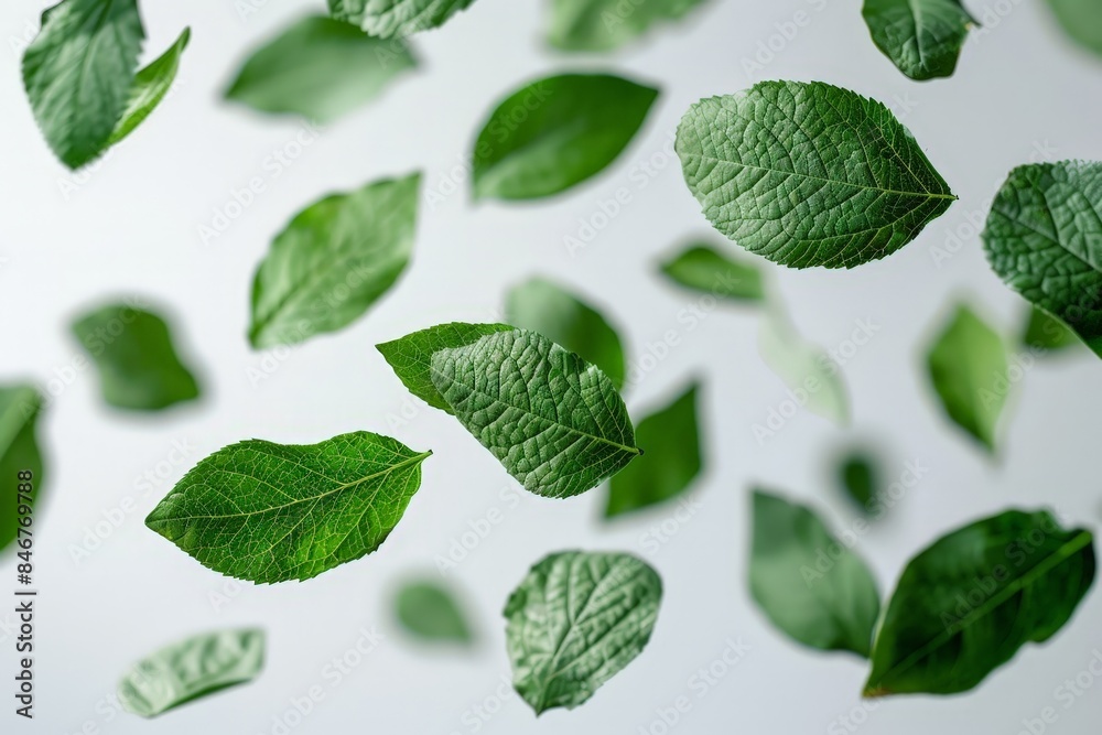 Fototapeta premium Fresh Green Tea Leaves