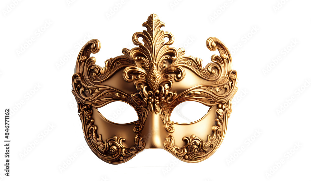 Golden mask transparant background,png ai generative Golden mask transparant background,png ai generative