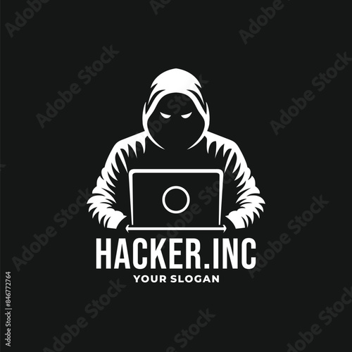 Hacker logo vector. EPS 10 editable vector